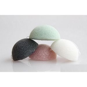 Sponges Applicators Cotton Sponge Make Up Natural Active Plant Konjac Cleanse Washing Spongees Mticolor Exfoliator Cleansing Faci Dhol9