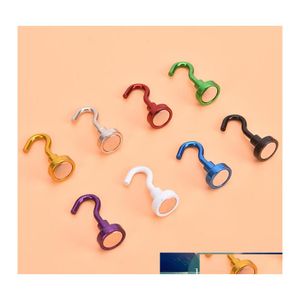 Hooks Rails 2st Magnetic Hook Strong Magnet Bracket Wall Suge Support Hårdvaruverktyg Mticolor Drop Delivery Home Garden Houseke Ottty