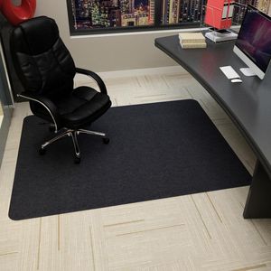 Carpets RULDGEE Glue-free Self-adhesive Office Swivel Chair Pad Non-slip Wood Protection Floor Mat Gaming Desk Foot