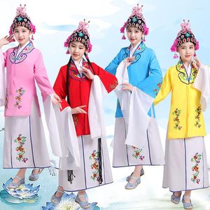 Scena nosza dziewczęta chińskie taniec ludowy kostium operowy