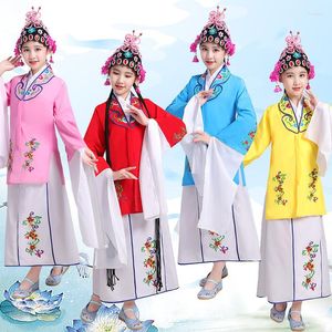 Scene Wear Girls Chinese Folk Dance Peking Opera Costumes Ancient Costume Hanfu klänning traditionell