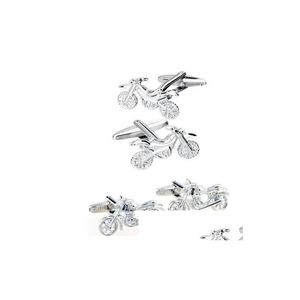 Cuff Links 10PairsLot Motocicleta BUFFLINKS 2 STILES CAMIS Botts Casamento Jóias de moda de alta qualidade Entrega de gota por atacado Tie cl dhbpq