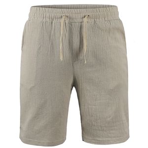 Mäns shorts kb bomullslinne byxor manliga sommar andas in solid färgbyxor fitness streetwear s3xl 230110
