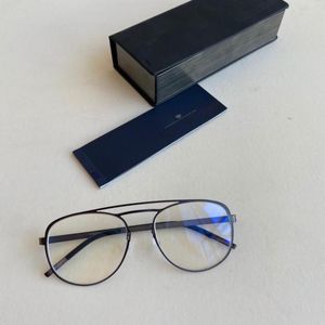 Montature per occhiali da sole Danimarca Marca Titanium Double Beam Occhiali da pilota Montatura Uomo Donna Miopia ultraleggera senza viti Occhiali da vista Gafas