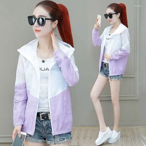 Women's Jackets Summer Fashion Outdoor Sun Protection Clothing Women Anti UV Outwear Female Breathable Thin Sunscreen Jacket S-2XL