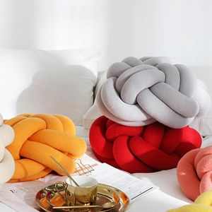 Pillow Bird's Nest Shape Throw Soft Yarn Hand Knot Sofa Chair Nap Rest Solid Car Seat/Back