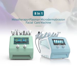 8 I 1 H2O2 Microdermabrasion Ansiktsdjup Reng￶ring Beauty Machine RF Ultraljud No-Invasive Mesoterapi Skin Rejuvenation Hydra Diamond Facial Machine