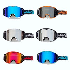 Men Women Winter Ski Goggles Leukglas Triple Ultra-Light Foam Structure Anti-Fog Anti-Scatch Dual Lens Instelbare telescopische bandwerker Snowboard-bril