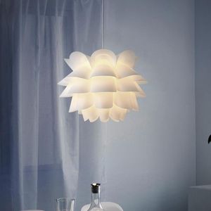 Lamp täcker nyanser skugga lampskärm lätt heminredning plasthus diy dekorera vit modern lotusblomma