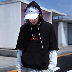 Bluzy męskie El Barco Hip Hop Men Bluza jesienna bawełniana czarna szara streetwear męska płaszcze pullover miękkie harajuku żółte białe topy