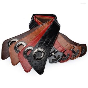 Cintos Moda Mulheres Girada de cintura elástica de cintura larga Girdlestrap para Cinturon Mujer Cummerbund Strap