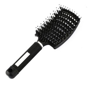 Pettine per massaggio del cuoio capelluto femminile delle donne Setola Spazzola per capelli in nylon Spazzola per capelli bagnata ricci Districante per strumenti per lo styling di parrucchieri