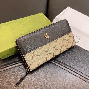 Designer Zippy Wallet Weiche echte Ledermännerinnen Frauen Ophidia Ikon strukturierte Mode lange Reißverschluss Brieftaschen Coin -Geldbörse Hülle Halter Geldbeutel Crossbody Tasche mit Kasten