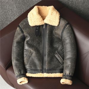 Incudo maschile in pelle Wholesaleses uomini 100 vera pelliccia giacca in inverno inverno calda vera pelle verashoepskin 230109