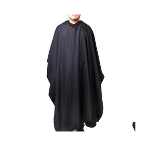 Shower Caps Iron Buckle Round Neck Hairdressing Cape Salon Barber Hair Cutting Gown Er Large 140 X 120Cm Black Drop Delivery Home Ga Dhsor