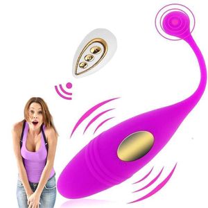 Sexleksaker Massageapparat Vibrerande ägg Klitoralstimulator Osynlig Tyst Djup Vibrator Bra present Trådlös fjärrkontroll Leksaker för kvinnor App