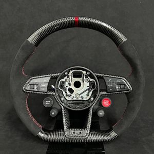 Racing Real Carbon Fiber Alcantara Steering Wheel for Audi R8 Customized Steering System