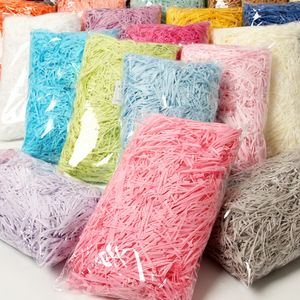 Gift Wrap 500g Colorful Shredded Crinkle Paper Raffia Wed Party Candy Boxes Filler Weed Box Clear Bag Packaging Decoration Filling 230110