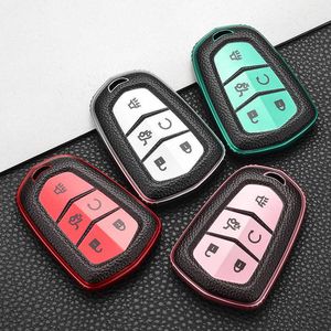 TPU Case For Cadillac ATS CT6 CTS SRX XT5 XTS CT5 Keys Cover Fob Auto Protect Shell Skin Holder Accessories Car Styling 0109