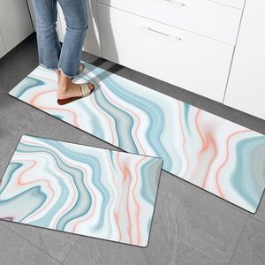 Tapetes de tapetes na moda casa de chão durável não deslizamento Acessórios de decoração de cozinha sala de estar à cama do quarto