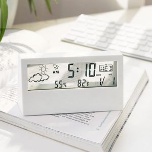 Zegary stołowe 1PCS Difrowe budziki LED Podświetlenie Podświetlenie Mute Calendar Desktop Electronic Prosty