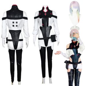 Costume Accessories Anime Cyberpunk Edgerunners Lucy Cosplay Sexy Jumpsuit Outfits Role Play Wig Halloween for Women Girl 230111