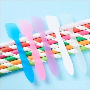 Makyaj fırçaları 10pcs mini kozmetik spatas yüz krem ​​maskesi kaşık güzellik kepçe diy makyaj araçları harr22 desen dağıtım sağlığı aksesuar dhigk