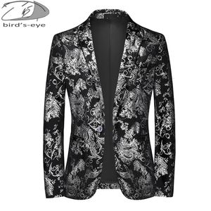 Herrenanzüge Blazer Herbst/Winter Jacke Klassische Blumendruck Mäntel Bankett Sänger Bühne Host Abendkleid Männlich Slim Fit Blazer 230111