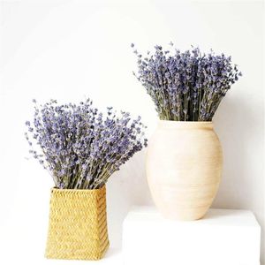 Dekorativa blommor kransar 200g lavendel naturligt torkad bukett bröllopsfest dekoreraion handgjorda diy blomma ingen vas