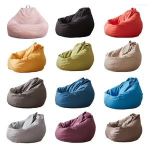 Stol täcker lata beanbag soffas täckstolar utan fyllmedel hem fritid singel soffa sovrum lounge bönpåse pouf puff