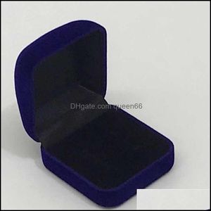 Schmuckschatullen Großhandel 6 Stück Display Box Rot Schwarz Blau Blockierter Ring Organizer Paket Aufbewahrungsgeschenk 5x5,8x3,5 cm 917 Q2 Drop Lieferung Dh6Pm