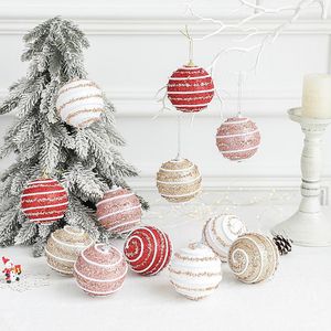 Party Decoration Christmas Ornaments/Christmas Tree Ornaments Colorful Balls/8CM Hanging Ball/XMAS Decor/Festival Dress Up Supplies