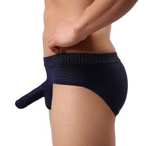 Cuecas resumos masculinos marca roupas íntimas calcinhas masculinas homens sexy malha de elefante shorts de nariz respirável na cintura baixa biquíni jockstrap biquíni