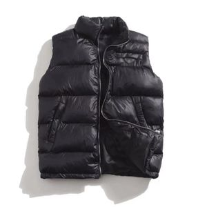 Mens and womens Vests No hat Sleeveless Jacket Cotton-Padded Autumn Winter Casual Coats Male Waistcoat bodywarmer European American fashion brand