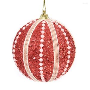 Party Dekoration 8 cm Faux Perle Weihnachtskugeln Ornament Für Baum Bruchsicher Glitter Hängen Ball Urlaub Hochzeit Decor D0LD