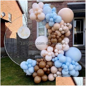 Andra evenemangsfest levererar jul vintage färg ballong kransbåge set tecknad 12 tum baby födelsedag dekoration drop d dhgarden dhqbn