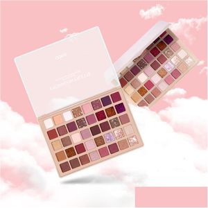 Ombretto Colore Shimmer Palette di ombretti Matte Earth Glitter per il viso Ombretti per trucco a lunga durata Cosmeticseye Eyeeye Drop D Dhhpq