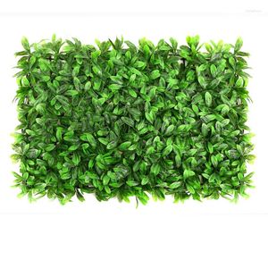 Decorative Flowers 40x60cm Green Artificial Plant Wall Panel Wedding Background Party Outdoor Indoor Garden Fence Shop Customization