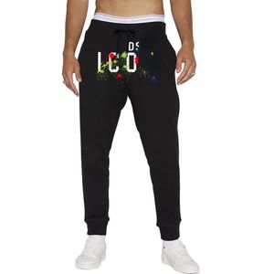 Calça masculina outono masculino e inverno novas calças casuais de cordão esportes de moda elástica masculina