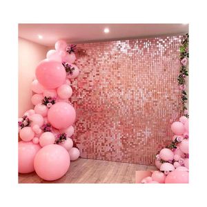 Party Dekoration Pailletten Hintergrund Hintergrund Vorhang Hochzeit Dekor Baby Dusche Wand Glitter Geburtstag Drop Lieferung Hausgarten Festiv DHLFW