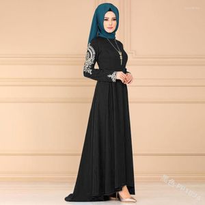 Ubranie etniczne muzułmańska sukienka Kobiety abayat caftan marocain Ramadan Long Robe Hijab Abaya Dubai Kaftan Turkey Maix sukienki Eid Islamskie