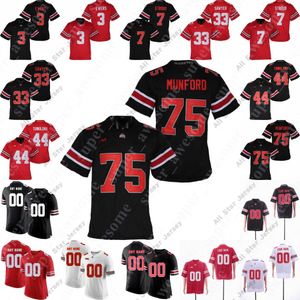 Jerseys de futebol NCAA Ohio State Buckeyes Jersey Steele Chambers Lejond Cavazos Jakailin Johnson Kvaughan Pope Ty Hamilton Noah Ruggles Jesse Mirco Emeka