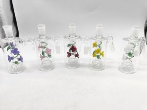 Hookahs 14mm 18mm Glass Ash Catchers With Bowls 45 90 Degrees Ash Catcher Reclaim Adapter For Water Bongs Oil Dab Rigs