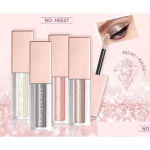 Eye Shadow 16 F￤rger/Lot Hengfang Metal Liquid Eyeshadow Glitter Shimmer Stick Beauty Tool Korea Cosmetic Gift for Girl Drop Deliver Dhks2