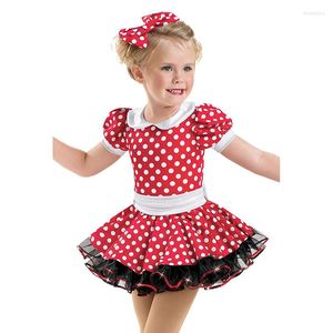 Stage Wear Cute Short Sleeve Girls Ballet Dance Suit 2023 Kid Body Ginnastica Abbigliamento Dancewear Maillot Mujer B-2375