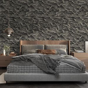 Sfondi Modern Nordic Sea Wave Arts Living Room Wallpaper Rotolo di carta da parati in tessuto non tessuto personalizzato per pareti di sfondo Murales Duvar Kagit