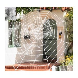 Party Decoration Stretchy Spiderweb Halloween Cobweb Terror Bar Haunted House Spiders Web Decor Drop Delivery Home Garden Festive Su Dh6Qr