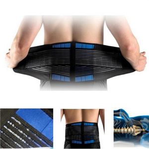 Supporto lombare Sport regolabile in neoprene Doppio tiro lombare inferiore elasticizzato Cintura posteriore Fascia antidolorifico