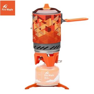 Camp Kitchen Fire Maple X2 Outdoor Gas Stove Tourist Portable Cooking System With Heat Exchanger Pot FMS X2 Camping Hiking Cooker
