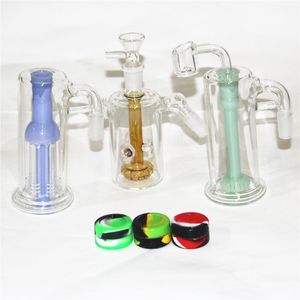 6 stili Narghilè Bong 14mm Adattatore a discesa Maschio Femmina 18mm Recupera cenere Catcher Riciclatore Piattaforme petrolifere Dab Tubi dell'acqua in vetro Ciotola Gorgogliatore